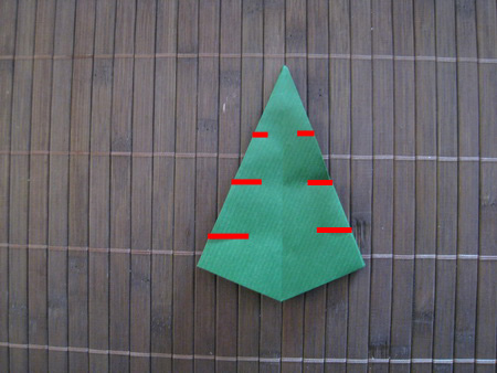 Sapin de Noël en papier